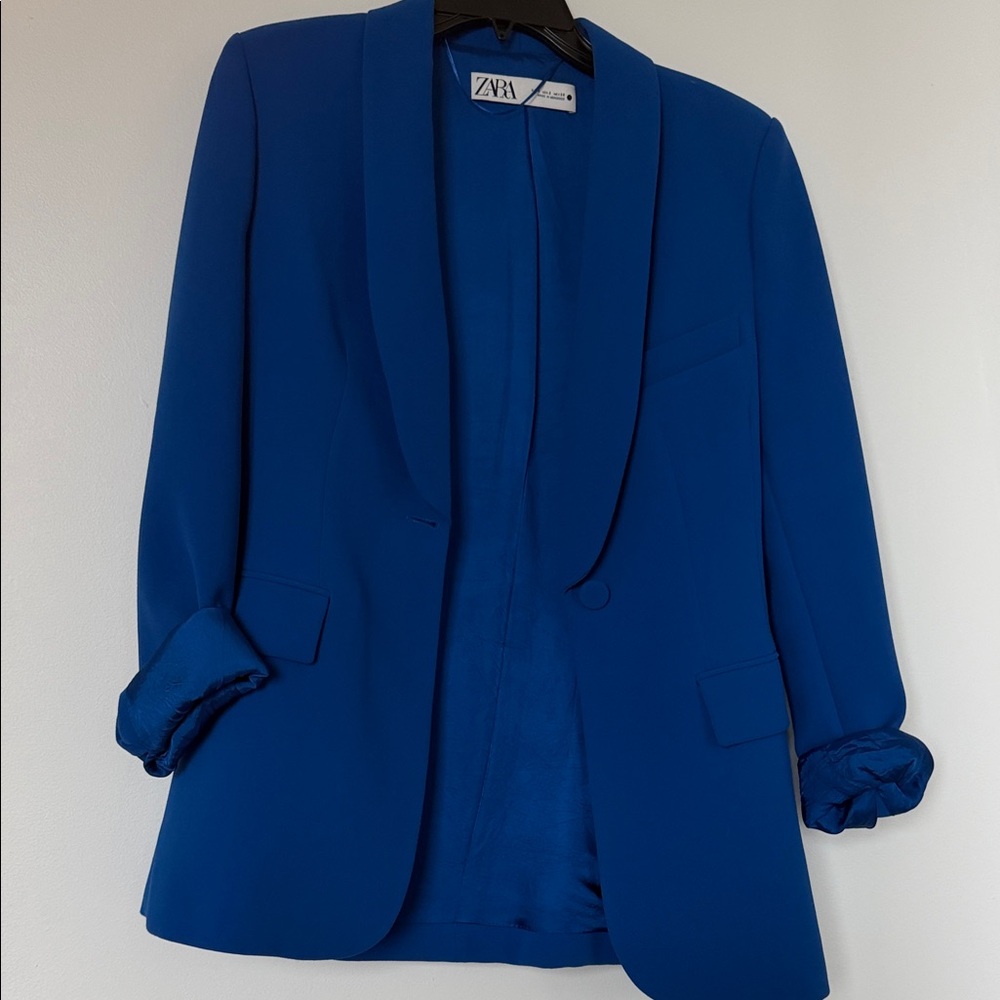 Zara Women's Royal Blue Suit Jacket